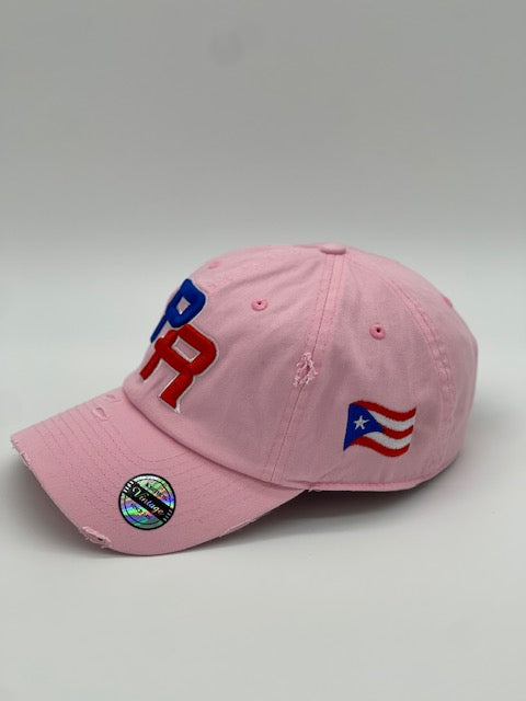 P.R Logo With Flag In The Side